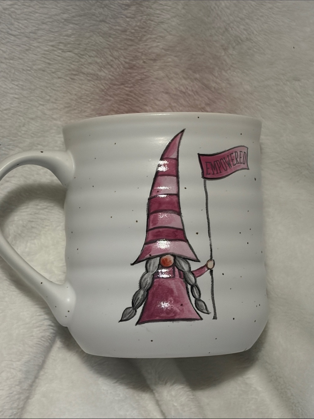 Gnome 'Empowered' Ceramic Mug NEW